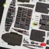 KELIK K48050 MH-60K BLACK HAWK INTERIOR 3D DECALS FOR ITALERI KIT 2666 1/48
